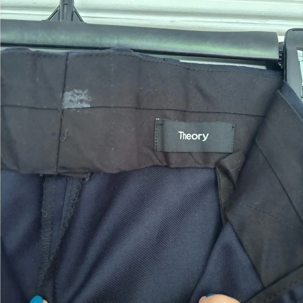 Theory Men’s Navy Blue Trousers Size 38